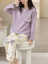 purple pocket design night suit premium fabric for girls and woman
